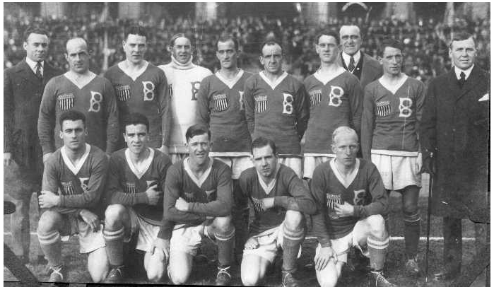 Bethlehem Steel FC in Scandinavia in 1919. Photo courtesy of Dan Morrison/bethlehemsteelsoccer.org