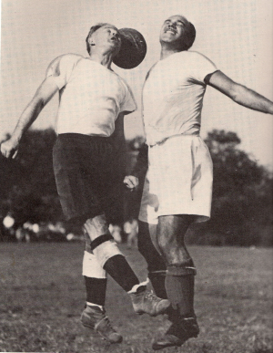 Gonsalves (right) in action. (Photo: Courtesy of the Billy Gonsalves Collection)