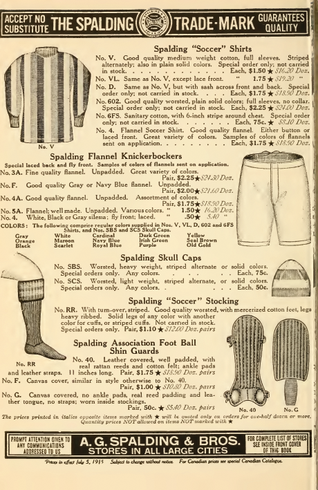 Spalding ad 1915-16