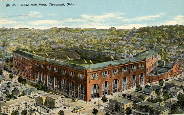 The New Base Ball Park by Braun Post Card Co - Cleveland Memory Project. Licensed under Public Domain via Wikimedia Commons