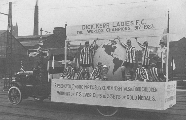 Dick, Kerr Ladies back in England in 1923. Photo: courtesy of Gail J. Newsham.