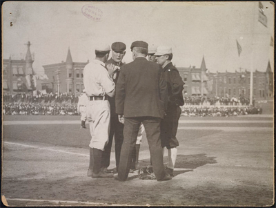 View from home plate at Columbia Ball Park from the 1905 World Series.