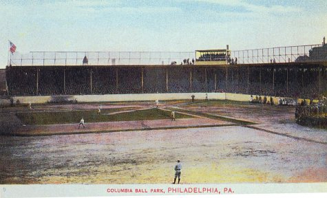 Undated colorized view of Columbia Ball Park