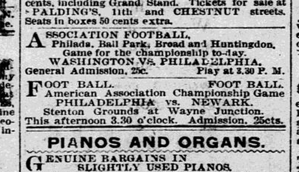 Philadelphia and the other first professional soccer league in the U.S.