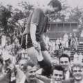 Noha carried by crowd after Ukrainian Nationals 1960 US Open Cup win