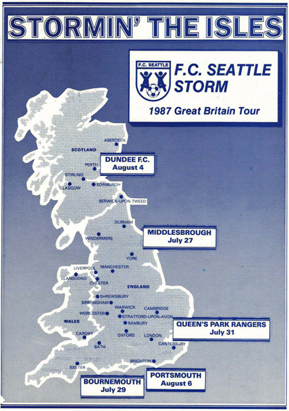 FC Seattle 1987 UK tour