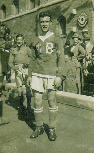 Archie Stark as a guest player on Bethlehem Steel FC's 1919 Scandinavian tour.