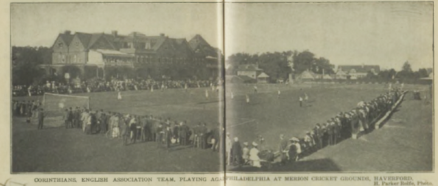 Corinthians against All Cricket Club XI at Merion Cricket Club, August 31, 1906. Photo courtesy of Rob Cavillini.