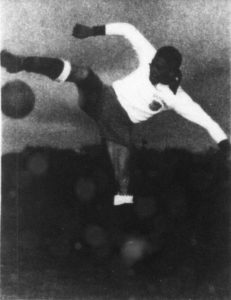 Gil Heron with soccer ball