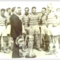 The Marksmen with the Dewar Trophy. Photo courtesy of thecup.us.