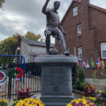 A Soccer Sculpture in Harrison