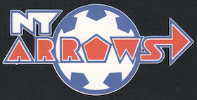 New York Arrows team logo with a soccer ball
