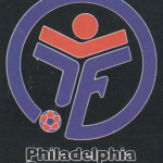 Logo for the Philadelphia Fever club with a stylized human figure