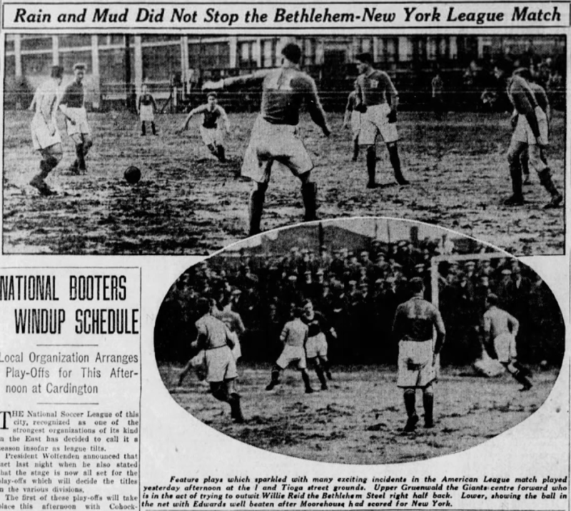 Archie Stark Bethlehem Steel, Newark, Brooklyn Wanderers, and Fall River Marksmen ...