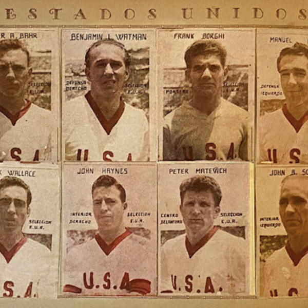 Headshots of players from Players-from-US-1950-WC-qualifiers-in-Mexico