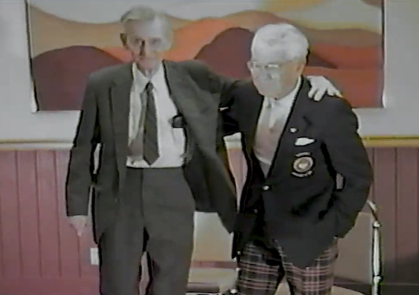 Arnie Oliver and James Brown in 1988